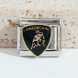 Stainless Steel Car Emblem Modular Bracelet Unisex Fashion Jewelry Chain with Interchangeable Links for DIY Style - Product Image 2