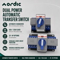Commutateur de transfert automatique AORDIC, double alimentation, 4P, triphasé, 380V, ATS domestique, interrupteur de contrôle de coupure de courant