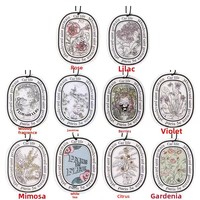 Grenzüberschreitende Blumenserie Papier-Autoduftspender: Langanhaltender Duft, dekorativ, aromatisch, Geruchsentfernung, zum Aufhängen