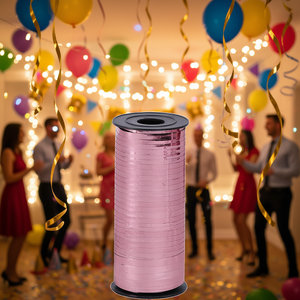 Cinta Rosa Dorada Brillante de 91 Metros para Decoración de Fiestas - Product Image 3