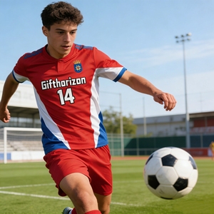 Ensemble de maillots de football personnalisés 100% polyester, séchage rapide, respirant, col rond, vente en gros pour adultes F00 - Product Image 4