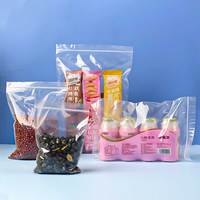 Sacs à fermeture éclair en plastique LDPE de haute qualité, réutilisables, transparents, à haute épaisseur, isolants, antibactériens, sur mesure