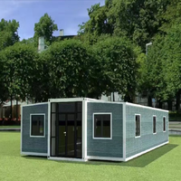 Villa moderne modulaire préfabriquée extensible à 2-3 chambres en panneaux sandwich, maison conteneur pliable, appartement, hôtel, bureau, bâtiment