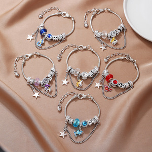 Brazaletes Geométricos Modernos <span class=keywords><strong>y</strong></span> Creativos, Chapados en Oro, con Cristales de Imitación, Pulsera para Parejas, Regalo de Aniversario, Venta al Por Mayor - Product Image 1