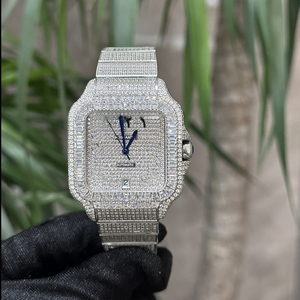 Relojes Mecánicos de Lujo para Hombre con Esfera Romana y Diamantes Moissanite VVS - Product Image 2