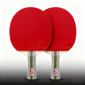 <span class=keywords><strong>Raquette</strong></span> de tennis de table Double Fish pour débutants, entraînement offensif 4D, avec sac de transport portable - bois et caoutchouc durables - Product Image 5
