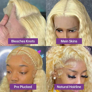 วิกผมบราซิลแ<span class=keywords><strong>บ</strong></span><span class=keywords><strong>บ</strong></span>เวอร์จิ้นเรมี่สี<span class=keywords><strong>บ</strong></span><span class=keywords><strong>ลอน</strong></span><span class=keywords><strong>ด์</strong></span>น้ำผึ้งขนาด 40 นิ้ว ความละเอียด 250% HD <span class=keywords><strong>ลอน</strong></span>ลึก สำหรับวิกผมแ<span class=keywords><strong>บ</strong></span><span class=keywords><strong>บ</strong></span>ใส  ฐานลูกไม้ 13x6/13x4  ไม่หลุดร่วง - Product Image 4