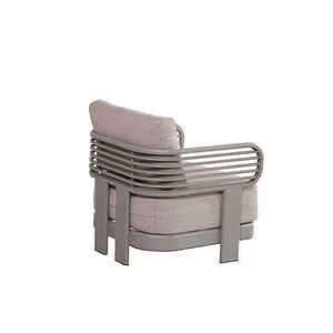 Set <span class=keywords><strong>Sofa</strong></span> taman luar ruangan, Modern mewah 4 buah untuk teras balkon halaman Hotel pantai restoran furnitur santai modis - Product Image 5