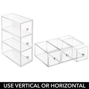 China Yageli Factory Wholesale Transparent Acrylic Desk Organizer Storage Acrylic Storage <b>Box</b> with Drawers - Product Image 3