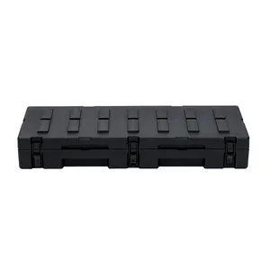83L casing kasar LLDPE kotak kargo plastik kotak alat Rotomolding 4WD kotak penyimpanan rak atap profil rendah casing keras