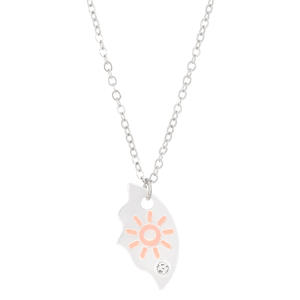 Luna sol estrella cristal BFF Aleación de moda collar conjunto amistad colgante joyería a juego mejores amigos para regalo de mujer - Product Image 5