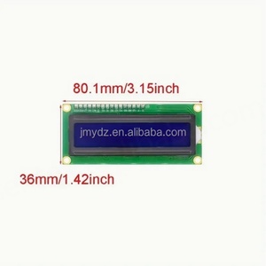 Pantalla LCD 1602A con Fondo Azul, 5V, Letras Blancas con Retroiluminación, Kits de Desarrollo LCD1602 - Product Image 2
