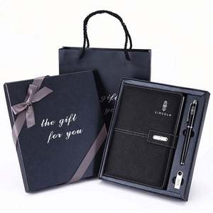 Wholesale Luxury Corporate <b>Gift</b> Notebook Set with Silk Screen Printed Personalized Business Office <b>Gift</b> <b>Box</b> - Product Image 2