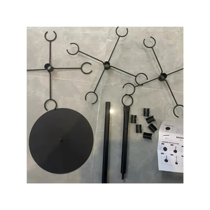 Porte-verre <span class=keywords><strong>à</strong></span> vin en métal noir support de comptoir support de verre <span class=keywords><strong>à</strong></span> vin suspendu en spirale peut contenir 12 <span class=keywords><strong>verres</strong></span> <span class=keywords><strong>à</strong></span> pied - Product Image 2