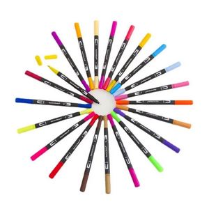 Marcadores de Doble Punta con Tinta Permanente y Punta Fina, 24 Colores, para Dibujo, Venta al Por Mayor - Product Image 3