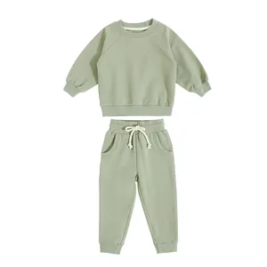 Hot Selling Kids Clothing Wholesale Customized Top With Pant 2 Piece Set For Baby Wear Organic Cotton Clothing
