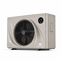 Pompe à chaleur pour piscine ultra silencieuse 40 dB, mini, avec contrôle WiFi, économie d'énergie, chauffe-eau de piscine à inverter R32 avec échangeur de chaleur en titane pour spa
