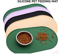Tapis d'alimentation en silicone pour chats et chiens, imperméable, facile à nettoyer, antidérapant, qualité alimentaire, accessoires pour animaux de compagnie