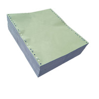 Rollos de Papel Continuo para Computadora NCR de 4 Capas, 9.5x5.5 Pulgadas, Papel Autocopiativo (CB/CFB/CF) en Azul para Impresión de Oficina