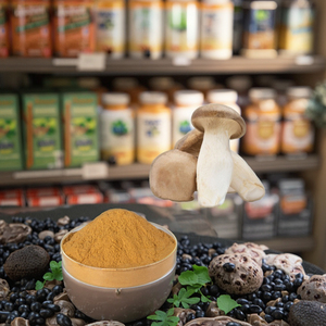 Échantillon gratuit de poudre de champignon trompette royal de qualité alimentaire, extrait de Pleurotus eryngii, polysaccharide, extraction par solvant, emballage en fût - Product Image 4