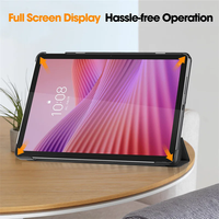 Lenovo Tab 10.1 2025 için kılıf tblenovo fu tblenovo xu üç katlı manyetik deri standı sert akıllı kapak Lenovo Tab 10.1 2025 için kılıf