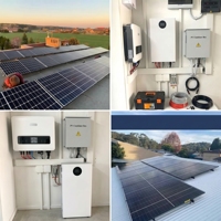 Système solaire pour toute la maison de 11,8 kW, capacité 10-64 kWh, système ESS tout-en-un, armoire intégrée avec onduleur et batterie au lithium pour maison intelligente