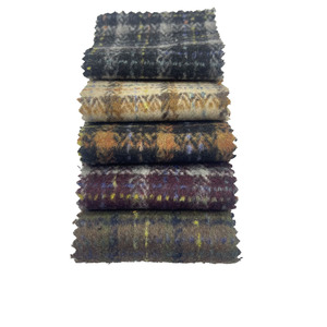 Großhandel Stoff Lieferant Check <span class=keywords><strong>Plaid</strong></span> Jacquard Tweed Wolle/Polyester Fancy Fabrics für Kleidung 2213 - Product Image 2