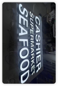 ป้าย3D ข้อความธุรกิจตัวอักษรในร่มกลางแจ้งมีไฟด้านหลังติดโลโก้ช่องเรืองแสงตัวอักษร - Product Image 2