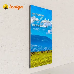 Caja de luz con marco de aleación de aluminio para publicidad, expositor de tela, carteles