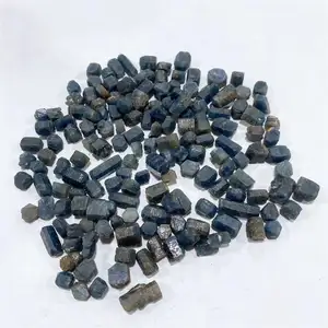Small size Natural crystal stone specimen sapphire raw crystal blue corundum rough gemstone corundum