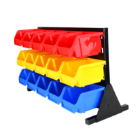 Caja de almacenamiento de volumen de negocios de plástico Caja de diseño funcional flexible colgante apilable anidable apilable
