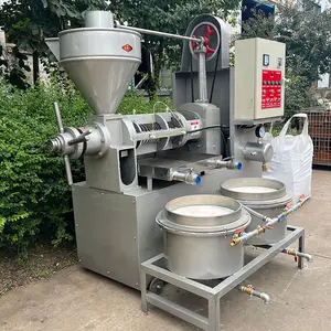 Máquina de línea de prensado de aceite de palma industrial, máquina de fabricación automática de aceite prensado en frío