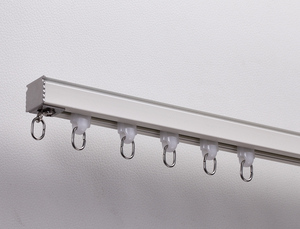 Rails <span class=keywords><strong>de</strong></span> rideaux en aluminium noir, crochets pour rails <span class=keywords><strong>de</strong></span> rideaux <span class=keywords><strong>de</strong></span> <span class=keywords><strong>douche</strong></span>, supports <span class=keywords><strong>de</strong></span> rails <span class=keywords><strong>de</strong></span> rideaux - Product Image 3
