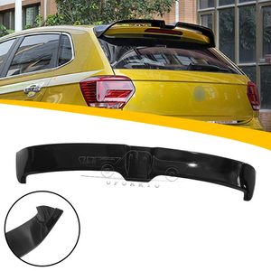 Ailerons de voiture en ABS style fibre de carbone, aileron de toit arrière pour VW Volkswagen <span class=keywords><strong>Polo</strong></span> 8 et <span class=keywords><strong>Polo</strong></span> Plus AW 2019 2020 - Product Image 1