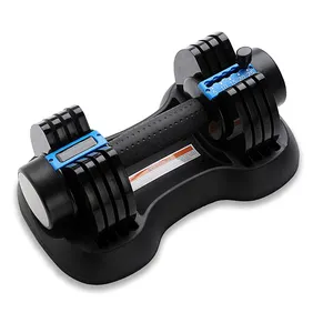 Einstellbare Hantel Single für Bodybuilding Fitness Gewichtheben Training Home Gym Easy Safe Locking Mechanismus
