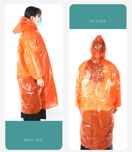 Rainday dày PE không thấm nước mưa mặc cho người lớn XL rõ ràng dùng một lần mưa cho Poncho cho đi bộ đường dài và du lịch cho bé trai và bé gái - Product Image 4