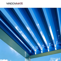 Lamelles en aluminium pour décoration de façade extérieure, économie d'énergie, étanches, tailles personnalisées 50mm 100mm 150mm