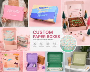 Boîte d'<span class=keywords><strong>emballage</strong></span> en papier personnalisée avec logo Vêtements Vêtements Chaussures Cadeau de marque à la mode Boîte postale de luxe personnalisée de haute qualité - Product Image 6