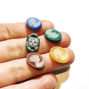 Pendentifs ovales pour la fabrication de bijoux, pierres précieuses naturelles en Agate, Cameo, <span class=keywords><strong>chat</strong></span>, 10x14mm, Cabochon ovale, pour bijouterie en <span class=keywords><strong>or</strong></span> 18K, vente en gros, livraison gratuite - Product Image 5