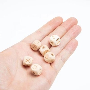 Blocchi di Legno Naturali con Alfabeto e Numeri, Gioco <span class=keywords><strong>Montessori</strong></span> per l'Apprendimento dell'Ortografia, Cubi di Lettere per Bambini, Accessorio per l'Apprendimento Prescolare e il Fai-da-Te - Product Image 2