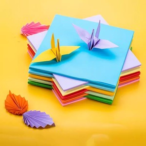 กระดาษพับสีสันสดใส ขนาด 170x170 มม. 10 สี คละแบบ 50 แผ่น สำหรับงานประดิษฐ์และงานศิลปะสำหรับเด็ก - Product Image 1
