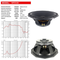 Haut-parleur subwoofer 18 pouces Haute puissance 3600W Aimant 280mm Haut-parleur 5 pouces Bobine vocale