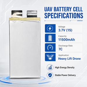 Batterie de drone/UA en polymère lithium-ion 3,7 V 11500 mAh pour quadricoptère, certifiée CE, du fabricant - Product Image 1
