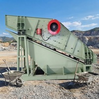 Huaye Dreischichtiger Bergbau-Vibrationssieb mit Motor & Antrieb für Gesteinsverarbeitung