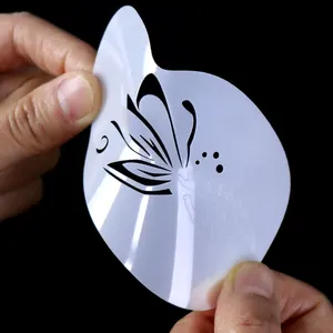 Stencil Private Logo PET Reusable Eyeliner Makeup Stencil Mylar Stencils For Airbrush Tattoo And Face Paint