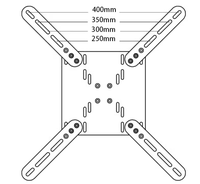 Support universel pour trois écrans de simulation de course avec pied VESA en aluminium 4080 pour 32 moniteurs triples