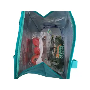 Borsa da mangiare Extra Large in tessuto Non tessuto isolante borsa da cucina borsa termica per ristorazione