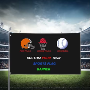 أعلام ترويجية مخصصة بتصميم شعارك الخاص أو كلمات، مقاس 3×5 قدم، أعلام للفرق الرياضية في كرة القدم وكرة السلة والبيسبول - Product Image 2