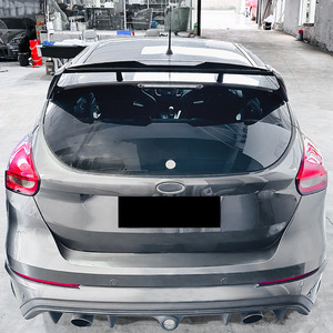 Aileron arrière Ford Focus Mk3 Rs, noir piano, texture carbone, spoiler ABS, 2011-2018 - Product Image 1