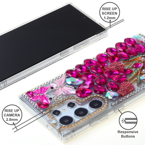 เคสโทรศัพท์มือถือ KINGSOUL รุ่นหรูหรา วัสดุ TPU+PC+กระจก ดีไซน์เพชรเต็มตัว ป้องกันแรงกระแทก พร้อมที่ยึดแม่เหล็ก สำหรับ S23/24 - Product Image 3